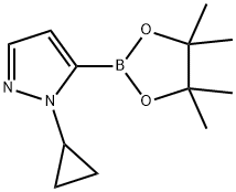 (1-CYCLOPROPYL-1H-PYRAZOL-5-YL)BORONIC ACID PINACOL ESTER Struktur