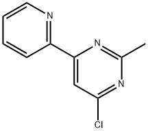 4-chloro-2-methyl-6-(pyridin-2-yl)pyrimidine Struktur