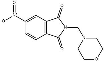 2-(morpholinomethyl)-5-nitroisoindoline-1,3-dione Struktur