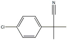 2-(4-氯苯基)-2-甲基丙腈 結(jié)構(gòu)式