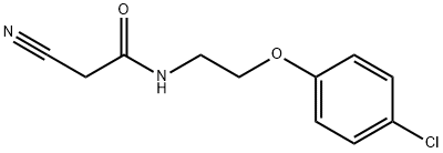 N-[2-(4-Chloro-phenoxy)-ethyl]-2-cyano-acetamide Struktur