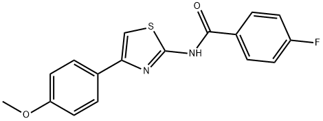 4-fluoro-N-(4-(4-methoxyphenyl)thiazol-2-yl)benzamide Struktur