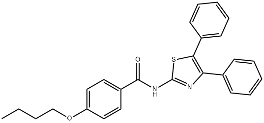 4-butoxy-N-(4,5-diphenylthiazol-2-yl)benzamide Struktur