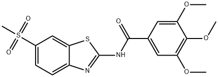 3,4,5-trimethoxy-N-(6-(methylsulfonyl)benzo[d]thiazol-2-yl)benzamide Struktur