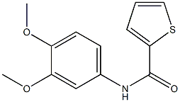 N-(3,4-dimethoxyphenyl)thiophene-2-carboxamide Struktur