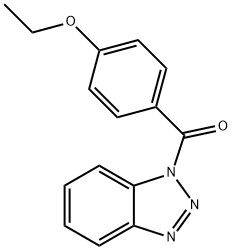 benzotriazol-1-yl-(4-ethoxyphenyl)methanone Struktur