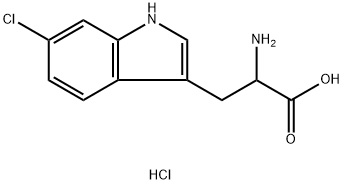 DL-6-Chlorotryptophan hydrochloride Struktur