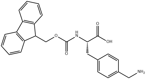 N-Fmoc-L-4-aminomethylPhenylalanine Struktur