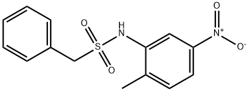 N-(2-methyl-5-nitrophenyl)-1-phenylmethanesulfonamide Struktur