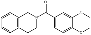 3,4-dihydroisoquinolin-2(1H)-yl(3,4-dimethoxyphenyl)methanone Struktur