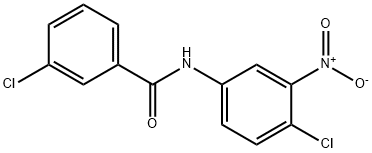 3-chloro-N-(4-chloro-3-nitrophenyl)benzamide Struktur