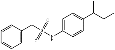 N-(4-butan-2-ylphenyl)-1-phenylmethanesulfonamide Struktur