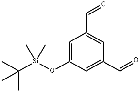 5-(tert-butyldimethylsilyloxy) isophthalaldehyde Struktur