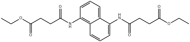 diethyl 4,4'-[1,5-naphthalenediyldi(imino)]bis(4-oxobutanoate) Struktur