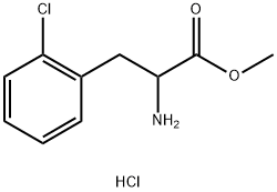 DL-2-Chlorophenylalanine methyl ester hydrochloride Struktur