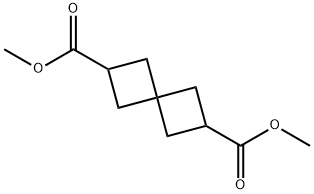 Spiro[3.3]heptane-2,6-dicarboxylic acid, 2,6-dimethyl ester Struktur