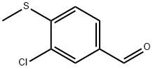 3-Chloro-4-methylsulfanyl-benzaldehyde Struktur