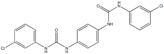 1-(3-chlorophenyl)-3-[4-[(3-chlorophenyl)carbamoylamino]phenyl]urea Struktur