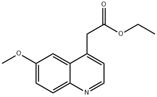 ethyl 2-(6-methoxyquinolin-4-yl)acetate Struktur