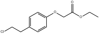 2-[4-(2-Chloroethyl)phenoxy]acetic acid ethyl ester Struktur