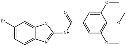 N-(6-bromobenzo[d]thiazol-2-yl)-3,4,5-trimethoxybenzamide Struktur