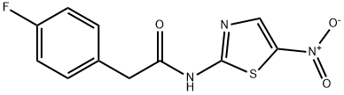 2-(4-fluorophenyl)-N-(5-nitro-1,3-thiazol-2-yl)acetamide Struktur