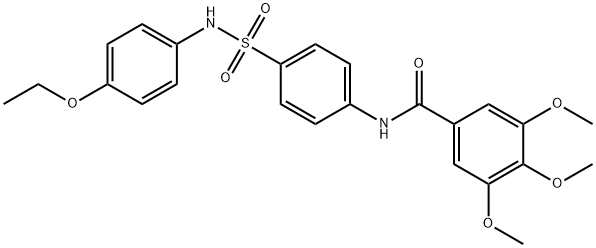 N-(4-{[(4-ethoxyphenyl)amino]sulfonyl}phenyl)-3,4,5-trimethoxybenzamide Struktur