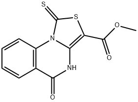 methyl 5-oxo-1-thioxo-4,5-dihydro-1H-thiazolo[3,4-a]quinazoline-3-carboxylate Struktur