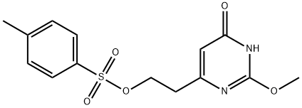 2-(2-methoxy-6-oxo-1,6-dihydropyrimidin-4-yl)ethyl 4-methylbenzenesulfonate Struktur