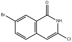 7-bromo-3-chloro-1,2-dihydroisoquinolin-1-one Struktur