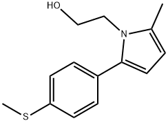 2-{2-methyl-5-[4-(methylsulfanyl)phenyl]-1H-pyrrol-1-yl}ethan-1-ol Struktur