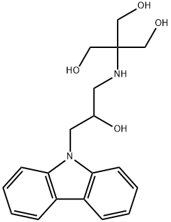 2-((3-(9H-carbazol-9-yl)-2-hydroxypropyl)amino)-2-(hydroxymethyl)propane-1,3-diol Struktur