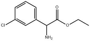 ETHYL2-AMINO-2-(3-CHLOROPHENYL)ACETATE Struktur