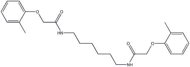 N,N'-1,6-hexanediylbis[2-(2-methylphenoxy)acetamide] Struktur