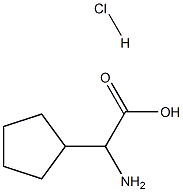 Amino-cyclopentyl-acetic acid hydrochloride Struktur