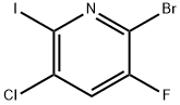 2-Bromo-5-chloro-3-fluoro-6-iodo-pyridine Struktur