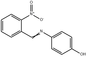 Phenol,4-[[(2-nitrophenyl)methylene]amino]- Struktur