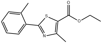 ethyl 4-methyl-2-(2-methylphenyl)-1,3-thiazole-5-carboxylate Struktur