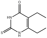 5,6-Diethyl-2,3-dihydro-2-thioxo-4(1H)-pyrimidinone Struktur