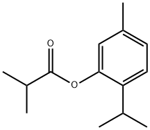 Propanoic acid,2-methyl-, 5-methyl-2-(1-methylethyl)phenyl ester Struktur