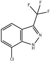 7-Chloro-3-(trifluoromethyl)-1H-indazole Struktur