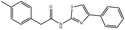 2-(4-methylphenyl)-N-(4-phenyl-1,3-thiazol-2-yl)acetamide Struktur