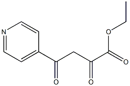 2,4-dioxo-4-pyridin-4-yl-butyric acid ethyl ester Struktur