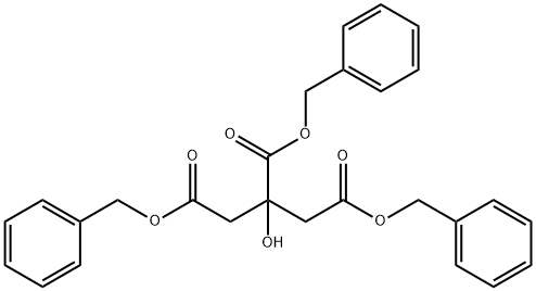 1,2,3-Propanetricarboxylicacid, 2-hydroxy-, 1,2,3-tris(phenylmethyl) ester Struktur