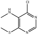 4-Chloro-N-methyl-6-(methylsulfanyl)pyrimidin-5-amine Struktur