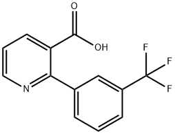 2-(3-(trifluoromethyl)phenyl)nicotinic acid Struktur