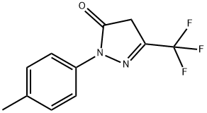 1-p-tolyl-3-(trifluoromethyl)-1H-pyrazol-5(4H)-one Struktur