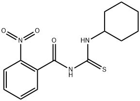 N-[(cyclohexylamino)carbonothioyl]-2-nitrobenzamide Struktur