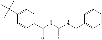 N-[(benzylamino)carbonothioyl]-4-tert-butylbenzamide Struktur