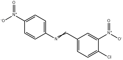 Benzenamine, N-[(4-chloro-3-nitrophenyl)methylene]-4-nitro- Struktur